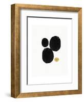 Elegant Modern Abstract V-Linda Woods-Framed Art Print