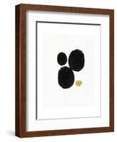 Elegant Modern Abstract V-Linda Woods-Framed Art Print