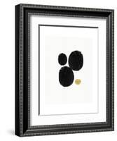 Elegant Modern Abstract V-Linda Woods-Framed Art Print