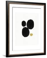 Elegant Modern Abstract V-Linda Woods-Framed Art Print