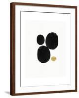 Elegant Modern Abstract V-Linda Woods-Framed Art Print