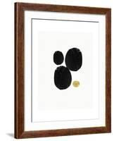 Elegant Modern Abstract V-Linda Woods-Framed Art Print