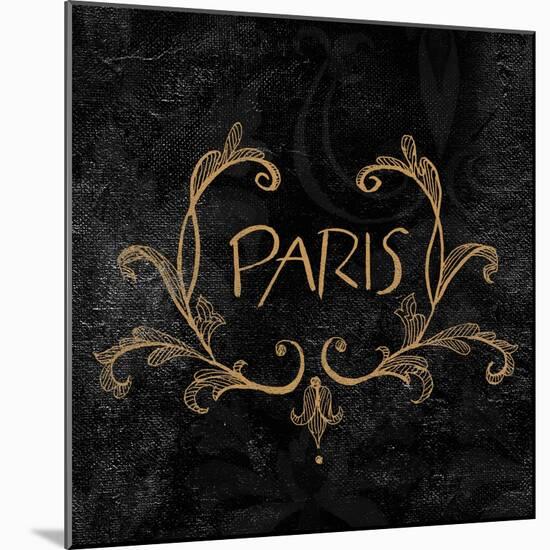 Elegant Paris Gold I-Linda Baliko-Mounted Art Print