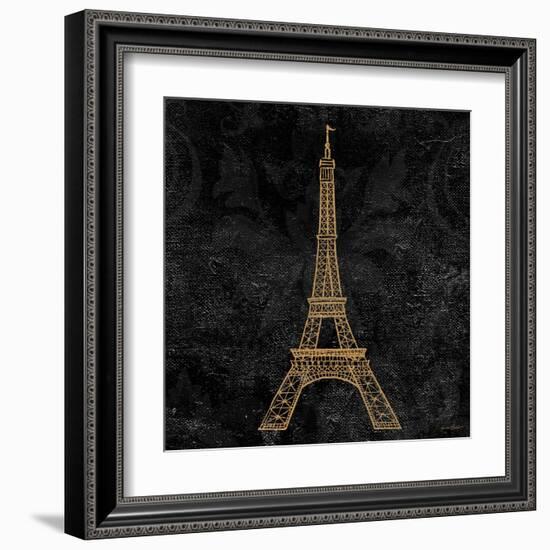 Elegant Paris Gold III-Linda Baliko-Framed Art Print