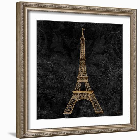 Elegant Paris Gold III-Linda Baliko-Framed Art Print