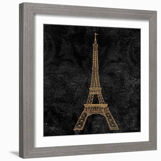 Elegant Paris Gold III-Linda Baliko-Framed Art Print