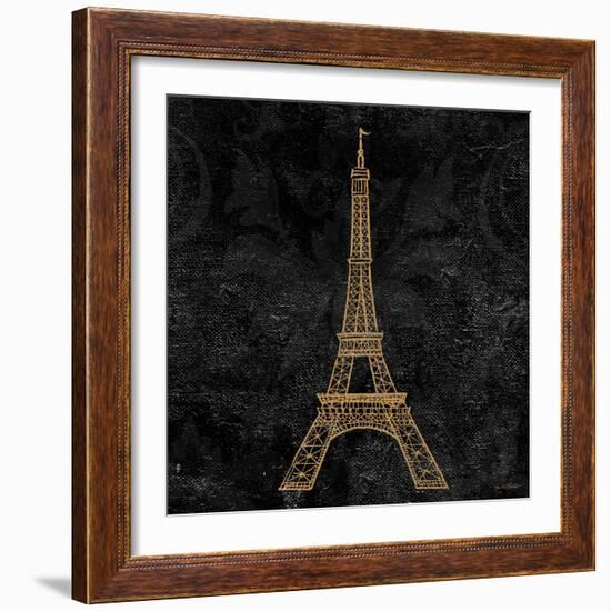 Elegant Paris Gold III-Linda Baliko-Framed Art Print