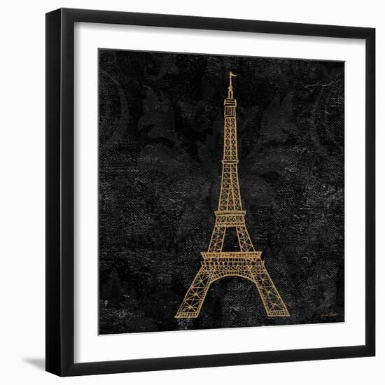 Elegant Paris Gold III-Linda Baliko-Framed Art Print