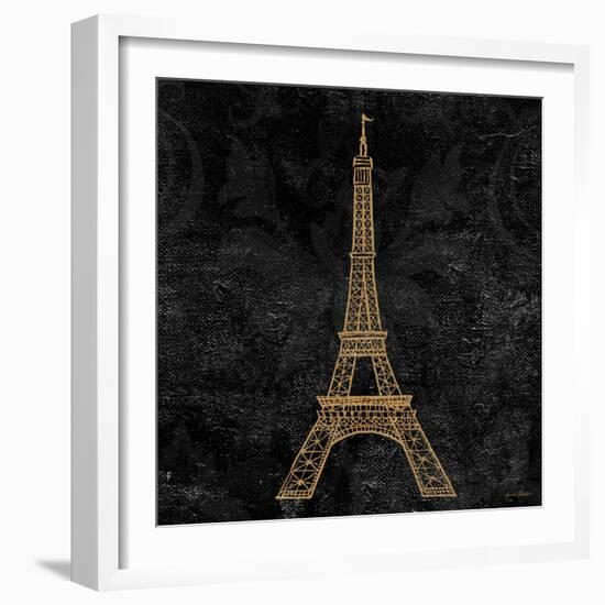 Elegant Paris Gold III-Linda Baliko-Framed Art Print