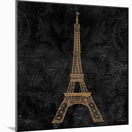 Elegant Paris Gold III-Linda Baliko-Mounted Art Print