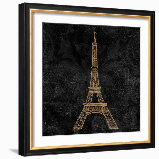 Elegant Paris Gold III-Linda Baliko-Framed Art Print