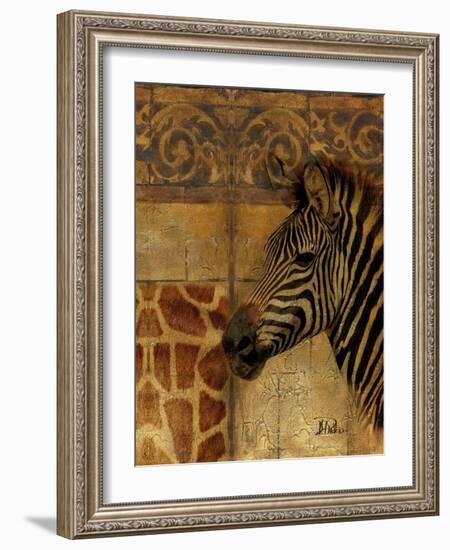 Elegant Safari I (Zebra)-Patricia Pinto-Framed Art Print