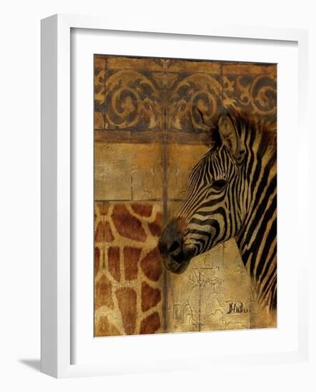 Elegant Safari I (Zebra)-Patricia Pinto-Framed Art Print