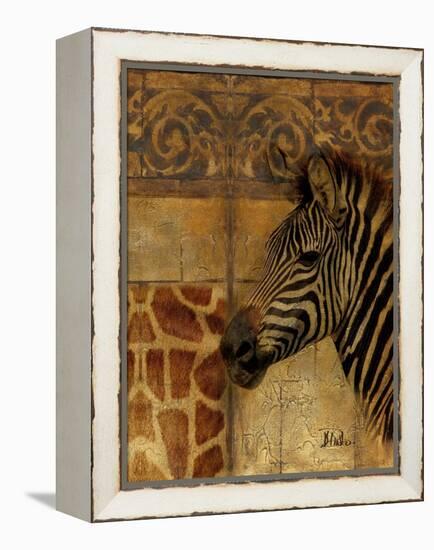 Elegant Safari I (Zebra)-Patricia Pinto-Framed Stretched Canvas