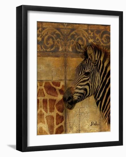 Elegant Safari I (Zebra)-Patricia Pinto-Framed Premium Giclee Print