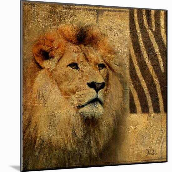 Elegant Safari II (Lion)-Patricia Pinto-Mounted Art Print