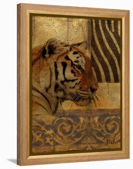 Elegant Safari II (Tiger)-Patricia Pinto-Framed Stretched Canvas