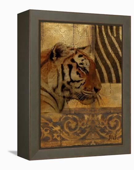 Elegant Safari II (Tiger)-Patricia Pinto-Framed Stretched Canvas