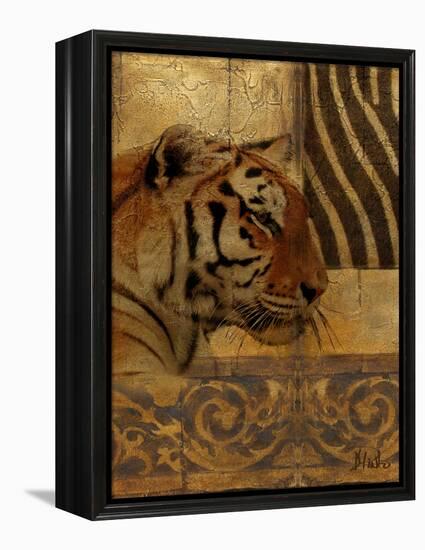 Elegant Safari II (Tiger)-Patricia Pinto-Framed Stretched Canvas