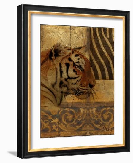 Elegant Safari II (Tiger)-Patricia Pinto-Framed Art Print