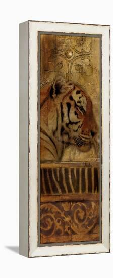 Elegant Safari Panel II (Tiger)-Patricia Pinto-Framed Stretched Canvas