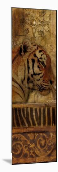 Elegant Safari Panel II (Tiger)-Patricia Pinto-Mounted Premium Giclee Print