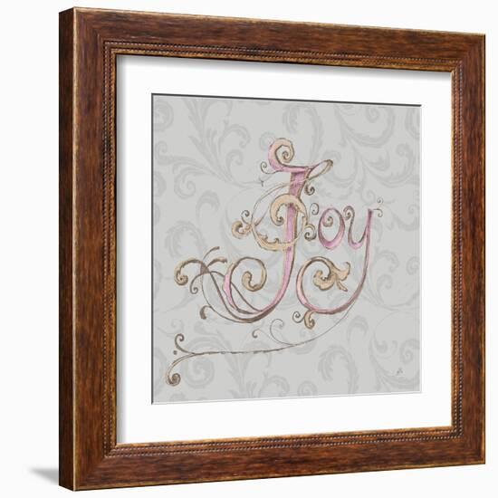 Elegant Season Joy Grey Pink-Daphne Brissonnet-Framed Art Print