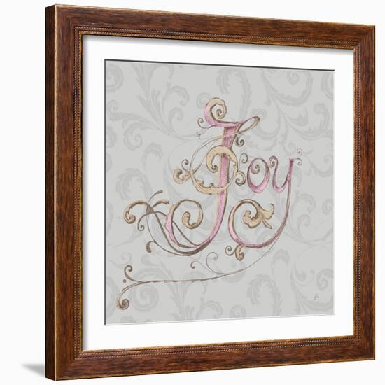 Elegant Season Joy Grey Pink-Daphne Brissonnet-Framed Art Print