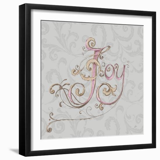 Elegant Season Joy Grey Pink-Daphne Brissonnet-Framed Art Print