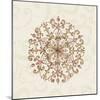 Elegant Season Snowflake III Pink-Daphne Brissonnet-Mounted Art Print