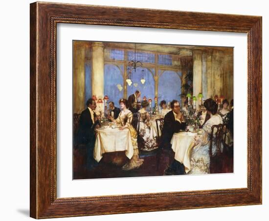 Elegant Soiree-Albert Chevallier Tayler-Framed Giclee Print