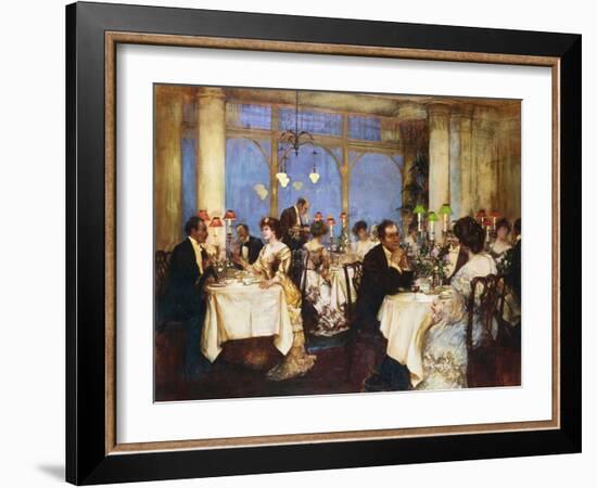 Elegant Soiree-Albert Chevallier Tayler-Framed Giclee Print