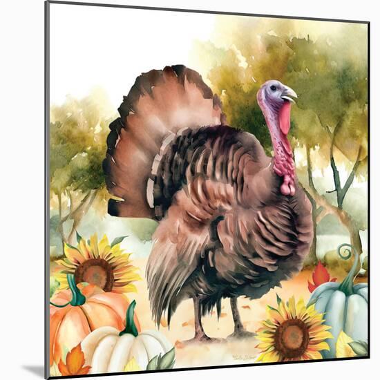 Elegant Thanksgiving Turkey II-Nicole DeCamp-Mounted Art Print