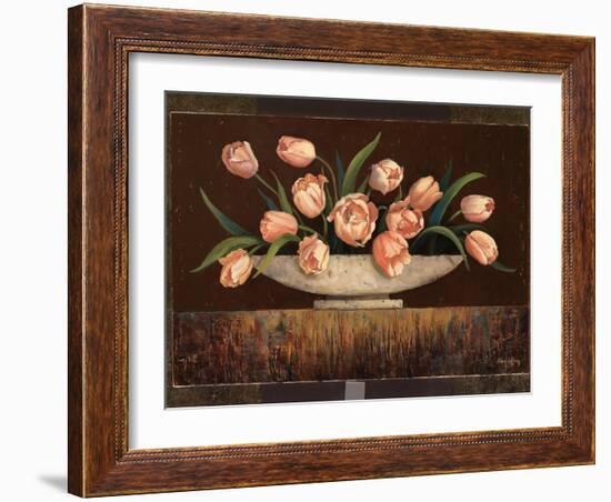 Elegant Tulips-Jillian Jeffrey-Framed Art Print