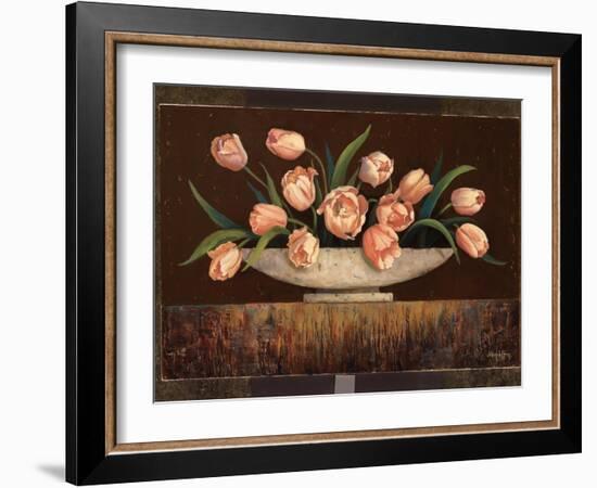 Elegant Tulips-Jillian Jeffrey-Framed Art Print