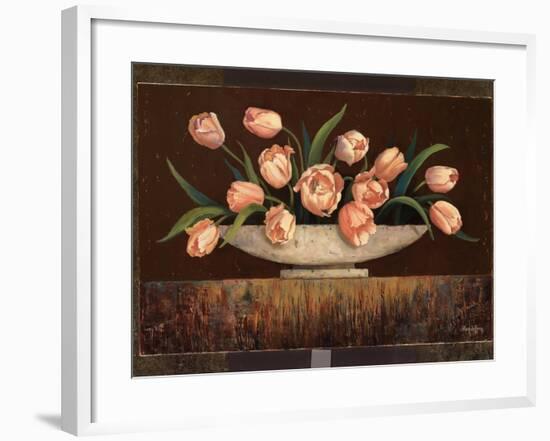 Elegant Tulips-Jillian Jeffrey-Framed Art Print