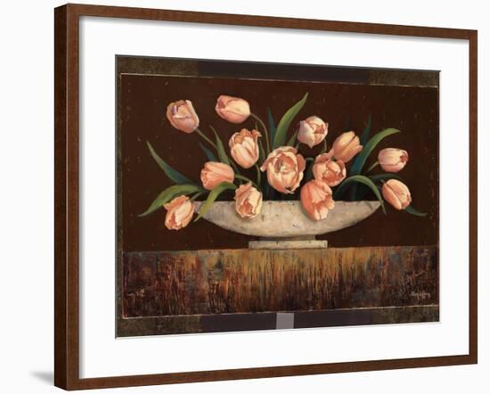 Elegant Tulips-Jillian Jeffrey-Framed Art Print