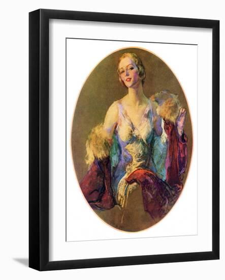 "Elegant Woman,"July 30, 1932-Guy Hoff-Framed Giclee Print