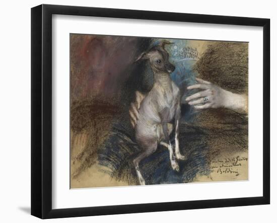 Elegante Au Chien-Giovanni Boldini-Framed Giclee Print