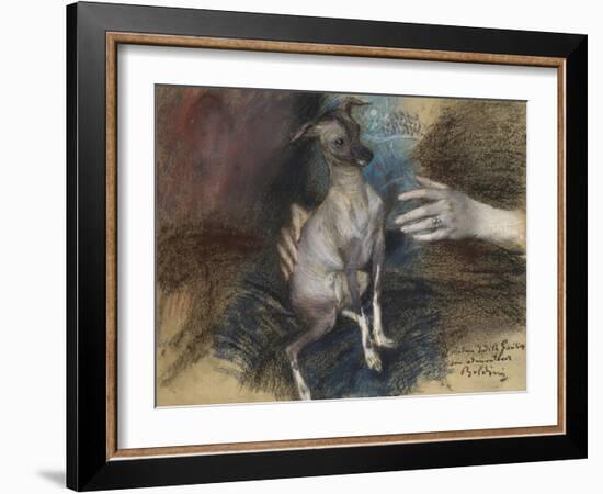 Elegante Au Chien-Giovanni Boldini-Framed Giclee Print