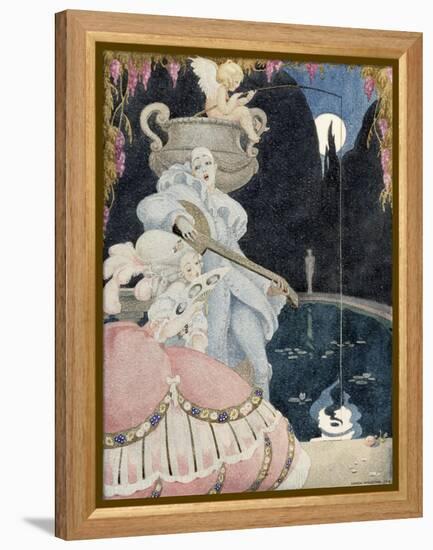 Elegante et Pierrot-Gerda Wegener-Framed Premier Image Canvas