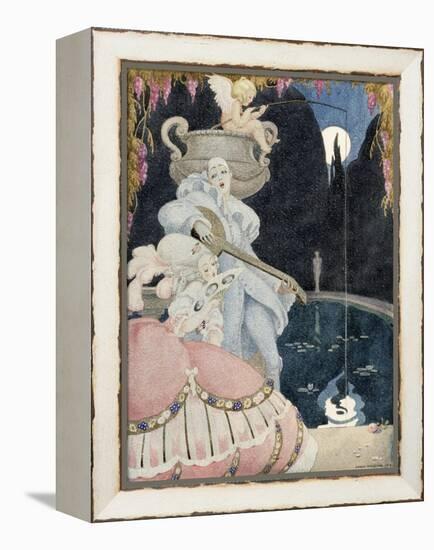 Elegante et Pierrot-Gerda Wegener-Framed Premier Image Canvas