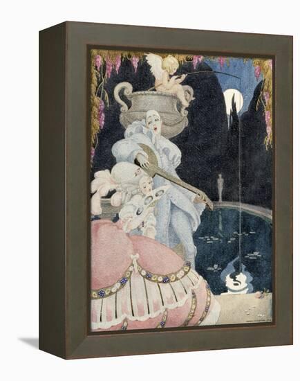 Elegante et Pierrot-Gerda Wegener-Framed Premier Image Canvas