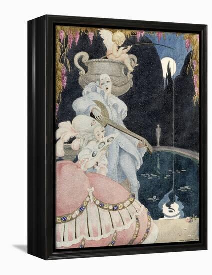 Elegante et Pierrot-Gerda Wegener-Framed Premier Image Canvas