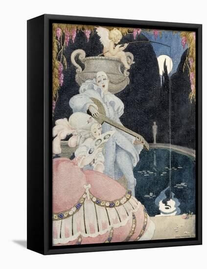 Elegante et Pierrot-Gerda Wegener-Framed Premier Image Canvas