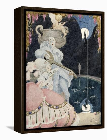 Elegante et Pierrot-Gerda Wegener-Framed Premier Image Canvas