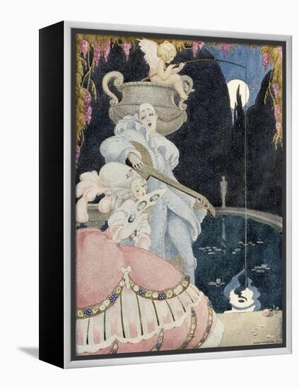 Elegante et Pierrot-Gerda Wegener-Framed Premier Image Canvas