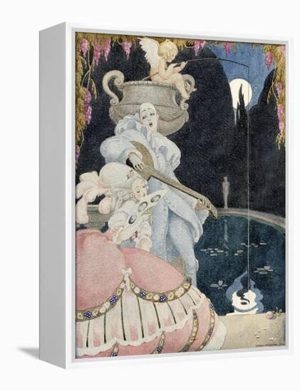 Elegante et Pierrot-Gerda Wegener-Framed Premier Image Canvas