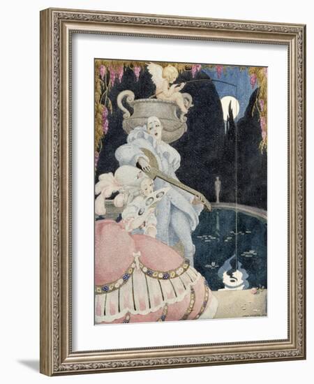 Elegante et Pierrot-Gerda Wegener-Framed Giclee Print