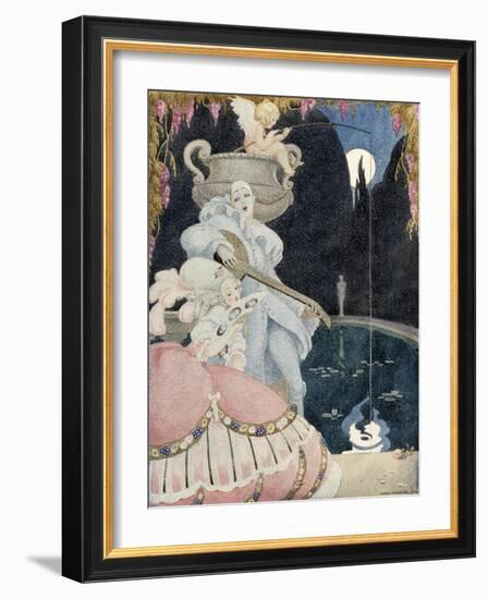 Elegante et Pierrot-Gerda Wegener-Framed Giclee Print